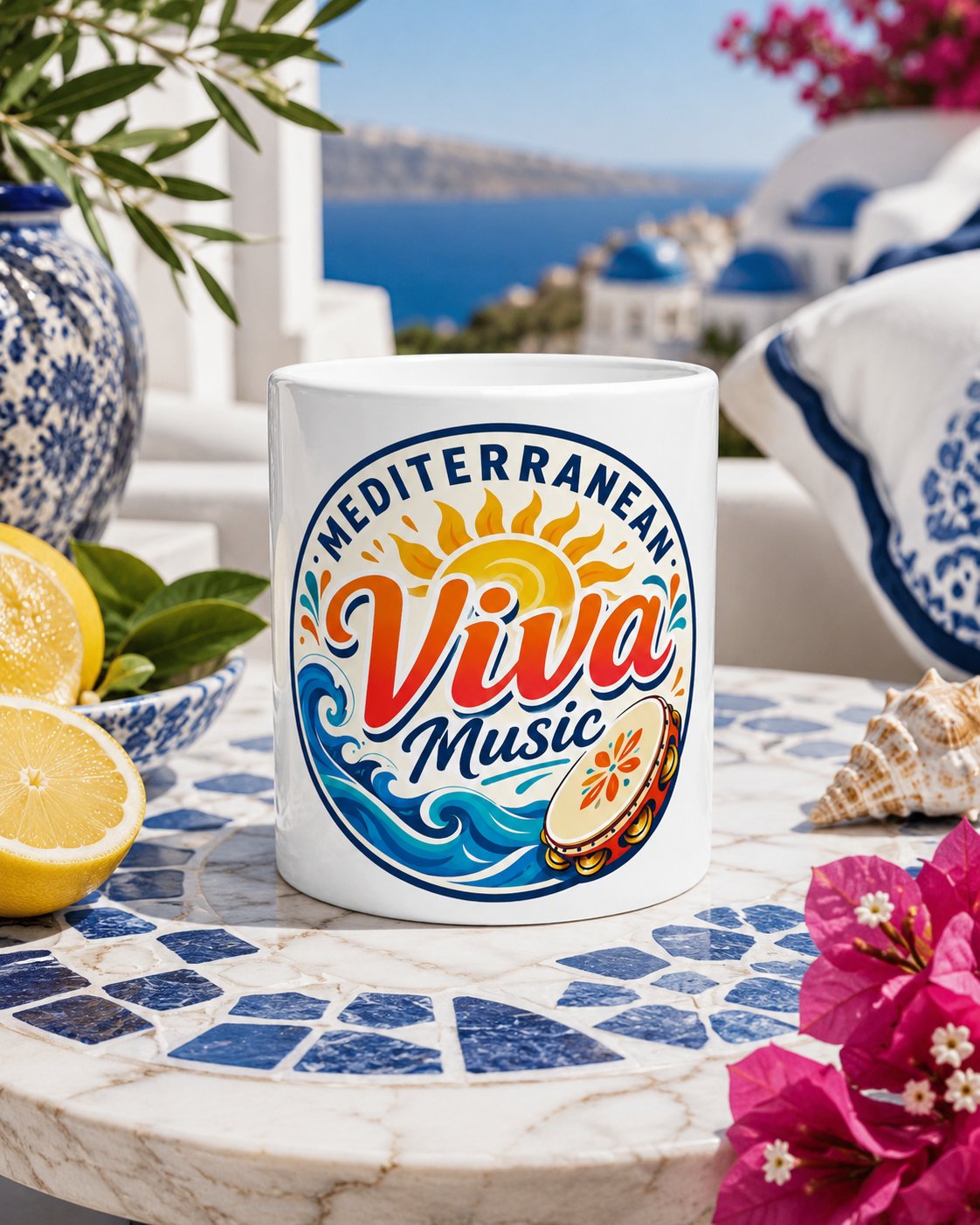 Tazza Mediterranean Viva Music — Logo Ufficiale